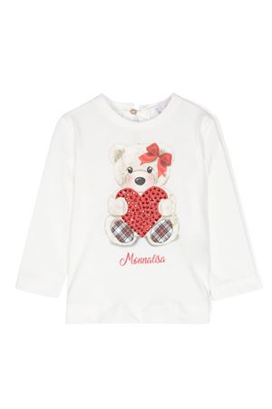 tshirt in cotone bianco MONNALISA KIDS | 39D62640030001